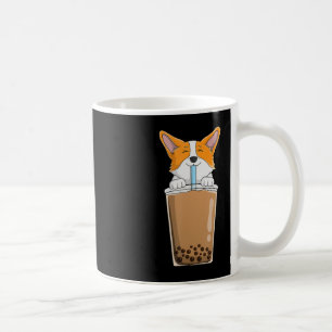 Boba Milk Tea Kawaii Corgi Welpe Japanische Anime Kaffeetasse