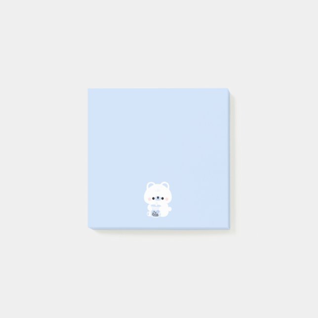 Boba Polar Bear Post-it Klebezettel (Vorderseite)