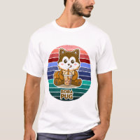 Boba Pug Bubble Tea Kawaii Retro Hunde Liebhaber G