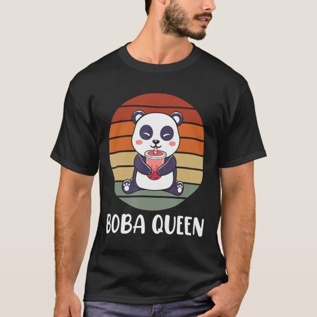 Boba Queen Bubble Tee Japanisch Niedlich Panda Ani (Vorderseite)