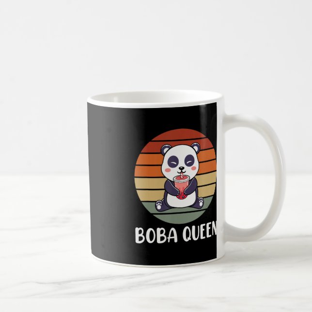 Boba Queen Bubble Tee Japanisch Niedlich Panda Ani Kaffeetasse (Rechts)