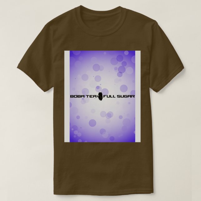 Boba Strike Boba Tea Full Sugar CSGO Lila T-Shirt (Design vorne)