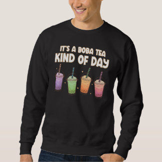 Boba Tapioca Pearls Bubble Milk Tea Drink Men Wome Sweatshirt