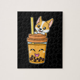 Boba Tapioca Pearls Bubble Milk Tee Drink Corgi