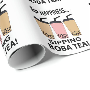 Boba Tea Bubble Tea Geschenkpapier