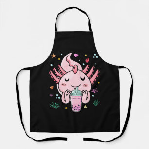 Boba Tea Bubble Tee Tee Tee Anime Axolotl Creepy Schürze