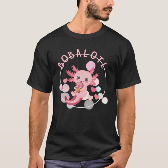 Boba Tea Bubble Tee Tee Tee Anime Axolotl Niedlich (Vorderseite)