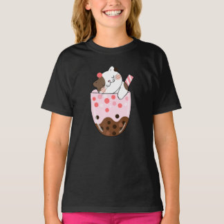 Boba Tea Cat Bubble Tea Kawaii Anime Japanisches M T-Shirt