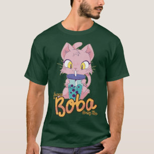 Boba Tea Cat Funny Bubble Tea 212 T-Shirt