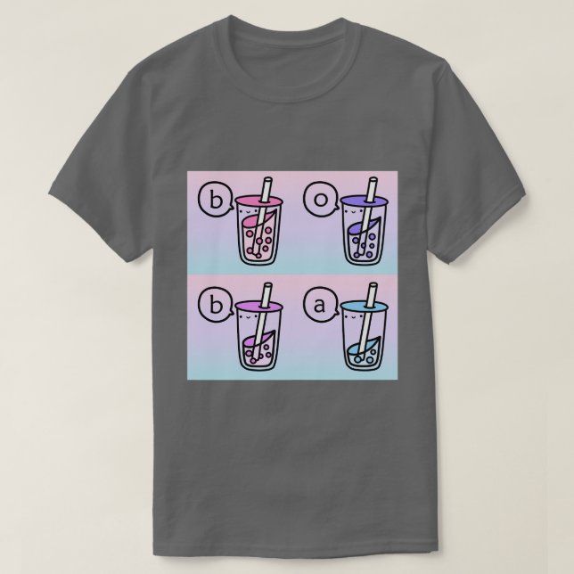 Boba Tea Collage T-Shirt (Design vorne)
