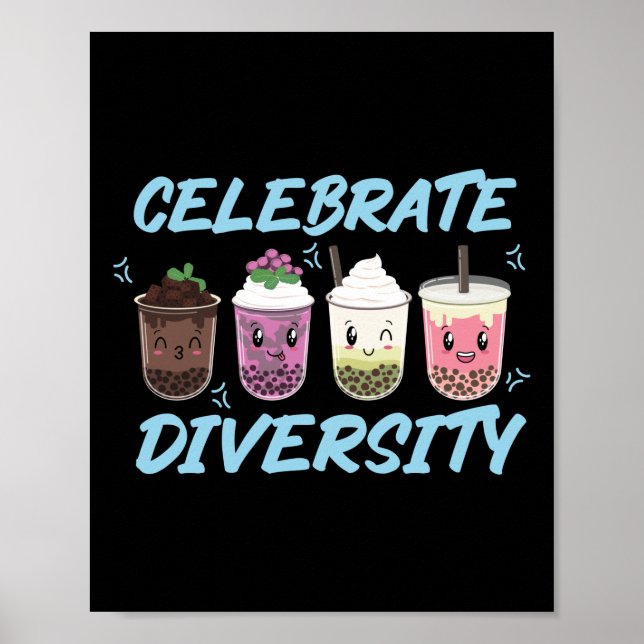 Boba Tea feiert den LGBT-Preis für Diversity Poster (Vorne)