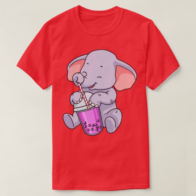 Boba Tea-Geschenk Frauen Elefantenblase Tee (Design vorne)