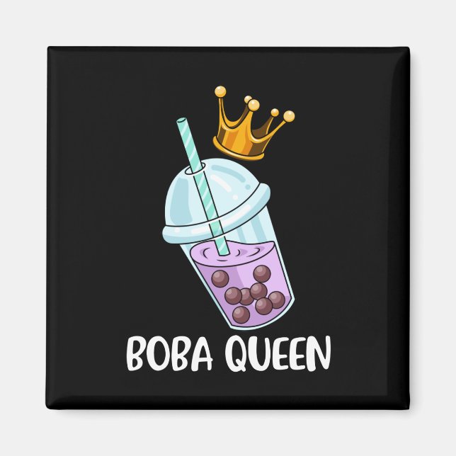 Boba Tea Gift Girls Bubble Teegeschenk Frauen Boba Magnet (Vorne)