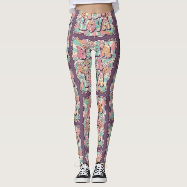 Boba Tea Lova Leggings (Vorderseite)