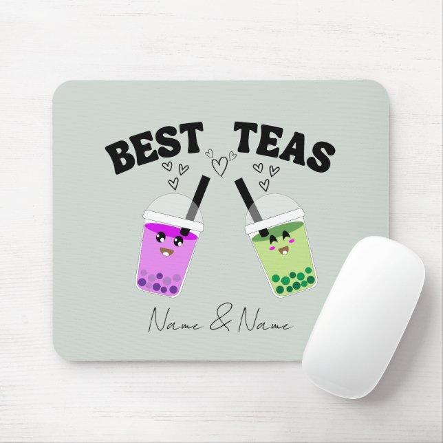 Boba Tee, Blubble Milch Tee Mousepad (Mit Mouse)