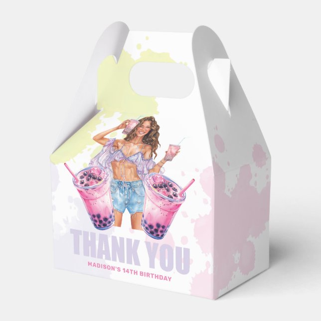 Boba Tee Custom Geschenkschachtel (Vorderseite)