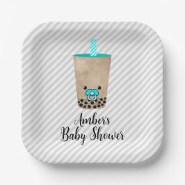 Boba Tee Inspirierte Babydusche Pappteller