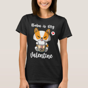 Boba Tee ist mein Valentins Corgi Hund Anti Valent