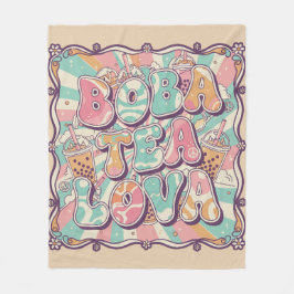 Boba-Tee-Liebhaberin Fleecedecke