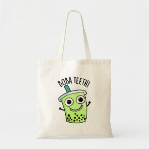Boba Teeth Funny Boba Tea Pun Tragetasche