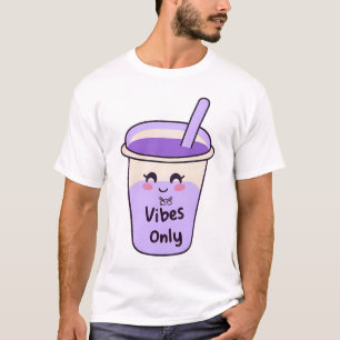 Boba Vibes nur 🧋   Niedliches Design von Kawaii B T-Shirt