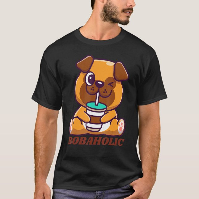 Bobaholic Bubble Tee Japanischer Boba Milk Tee (Vorderseite)