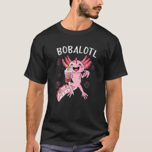 Bobalotl Axolotl Niedlicher Axolotl trinken Boba T T-Shirt