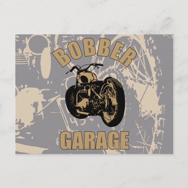 Bobber-Garage Postkarte (Vorderseite)