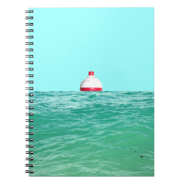 Bobber im Wasser fischen Notizblock (Vorderseite)