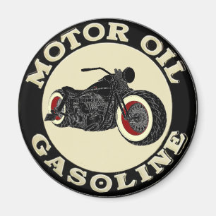 - Bobber - Motor Oil - Gasoline Magnet