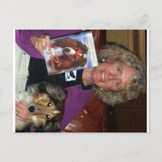 Bobbie Pyron Author of A Dog's Way Zuhause Postkarte