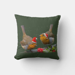 Bobbin' Robins Pillow Kissen