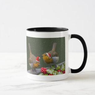 Bobbin' Robins Weihnachtsfeier-Tasse Tasse