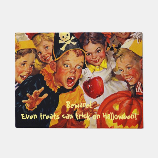 Bobbing Gefahren für Apple - Eigenes Halloween Fußmatte (Vorderseite)