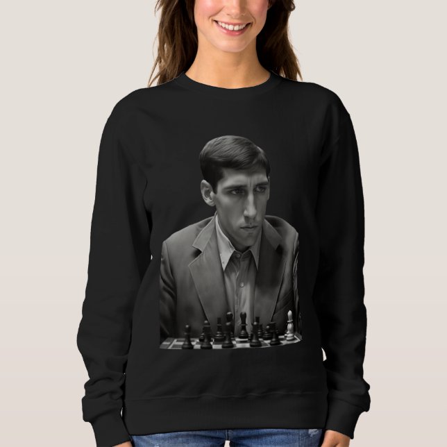 Bobby Behind Chess Board Sweatshirt (Vorderseite)