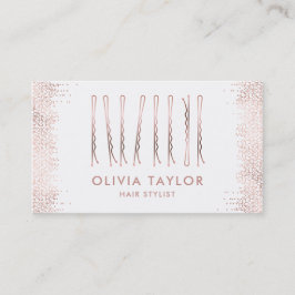 Bobby Buttons Friseur Stylist Frisör Visitenkarte