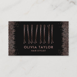 Bobby Buttons Friseur Stylist Frisör Visitenkarte