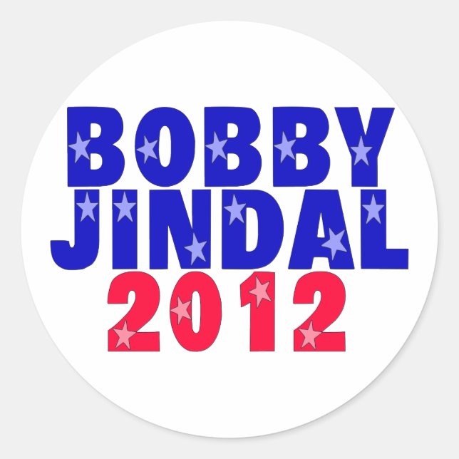 Bobby Jindal Runder Aufkleber (Vorderseite)