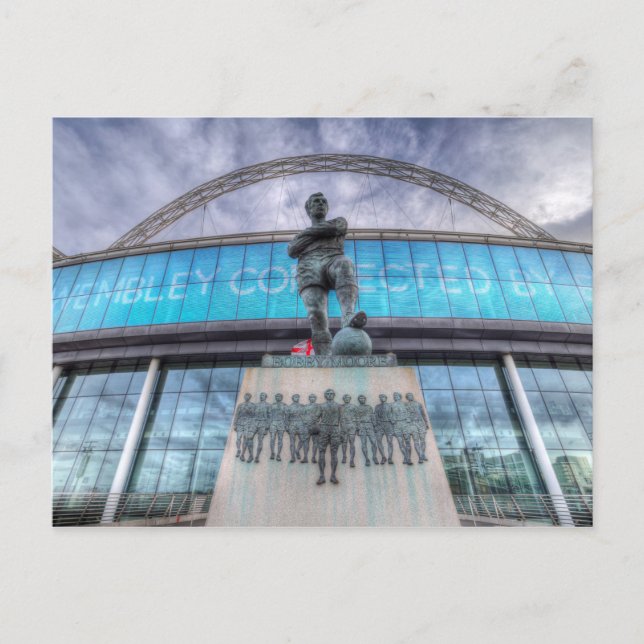 Bobby Moore Statue Wembley Stadion Postkarte (Vorderseite)