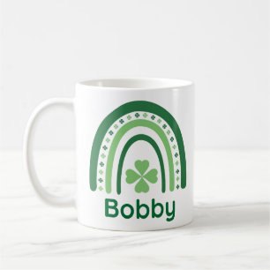 Bobby Name Clover Boho Rainbow Kaffeetasse