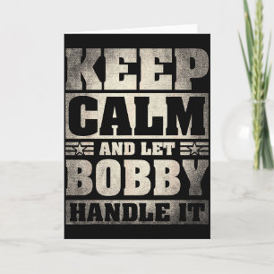 Bobby Name Shirt D Bobby Vorname  Karte