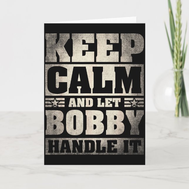 Bobby Name Shirt D Bobby Vorname  Karte (Vorderseite)
