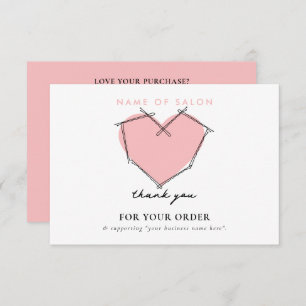 Bobby Pins Logo Coiffeuse Styliste Merci rose