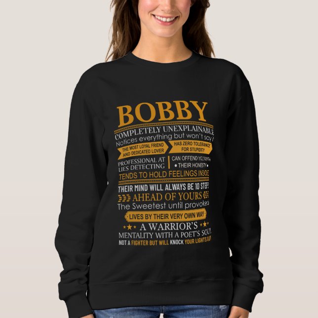 Bobby Vorname Shirt - Personalisierter Name Bobby (Vorderseite)
