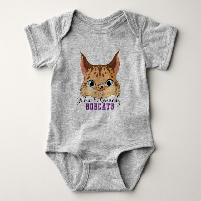 Bobcat Babyanzug Baby Strampler (Vorderseite)