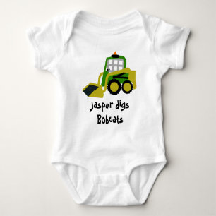 Bobcat Bagger Baby Strampler
