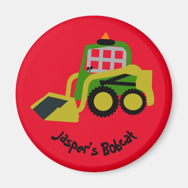 Bobcat Bagger Magnet (Vorne)