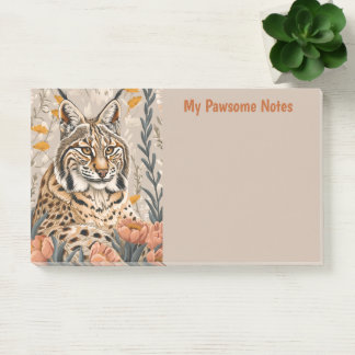 Bobcat Cat Boho My Pawsome Personal Post-it Klebezettel