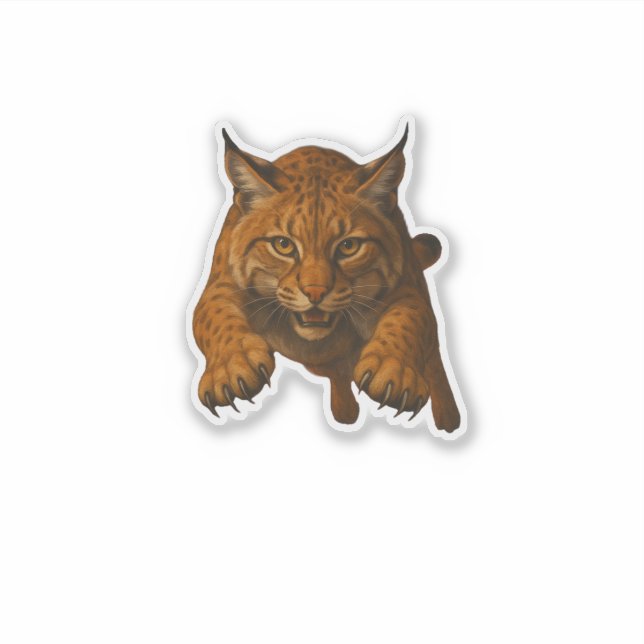 Bobcat Cut-out Sticker (Vorderseite)