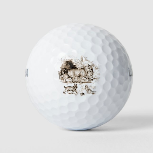 Bobcat Familie Golfball (Vorderseite)